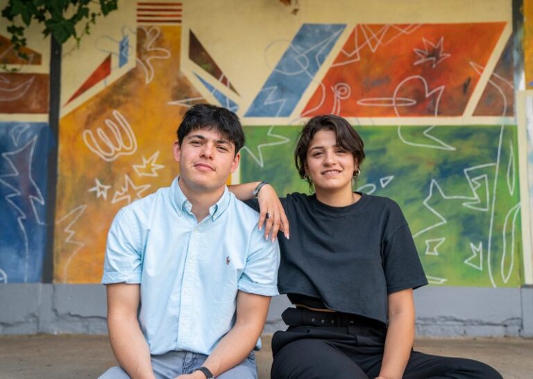 Photo: Sarah and Seán face a sentence of up to 25 years for rescuing refugees in Lesbos. (Image Source: Amnesty International)