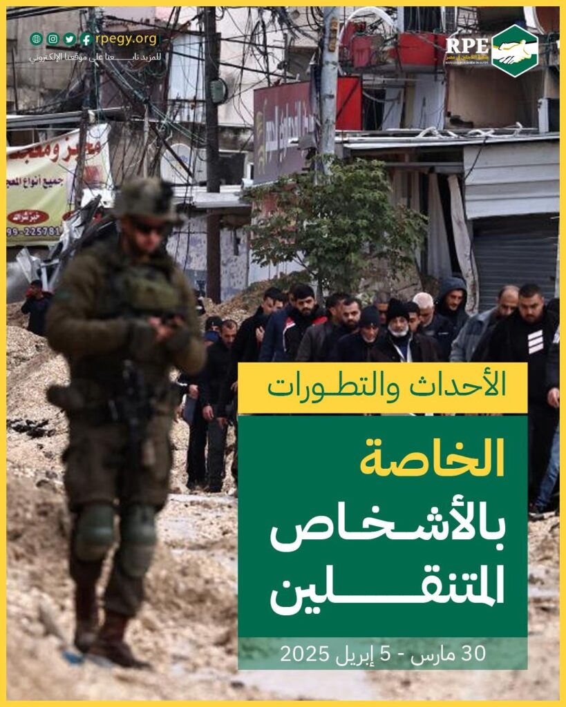 الأحداث والتطورات الخاصة بالأشخاص المتنقلين (30 مارس - 5 إبريل 2025)