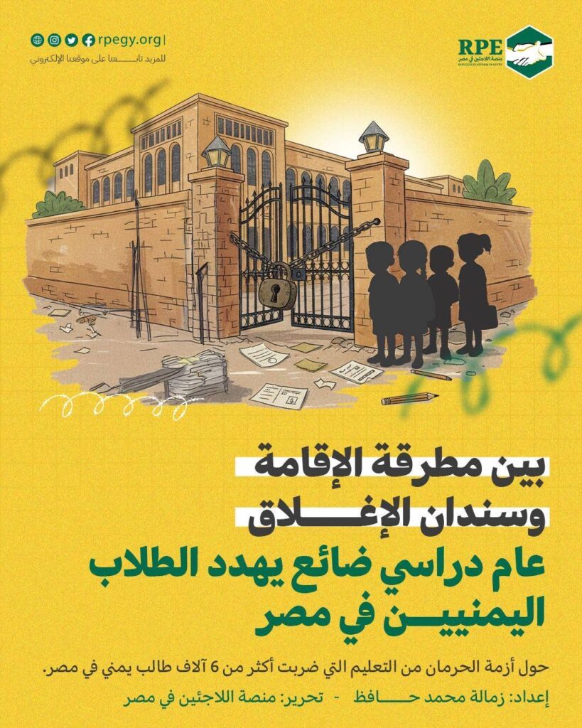 حرمان قسري من التعليم في مصر.. إغلاق المدارس اليمنية والمجتمعية يهدد مستقبل آلاف أطفال اللاجئين والنازحين